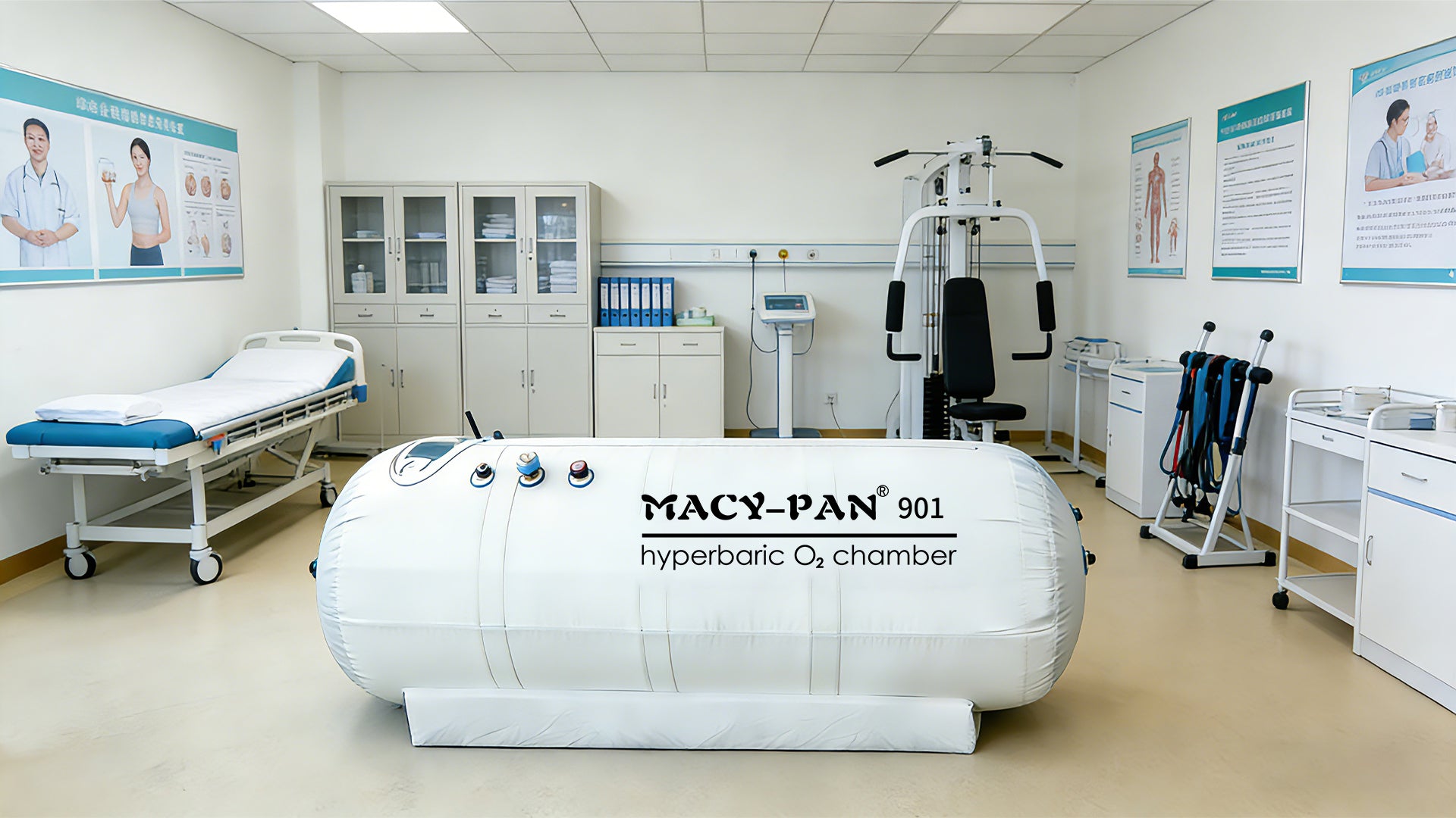 Macy-Pan 901 1.3 to 1.5 ATA Soft Lying Hyperbaric Oxygen Therapy Chamber