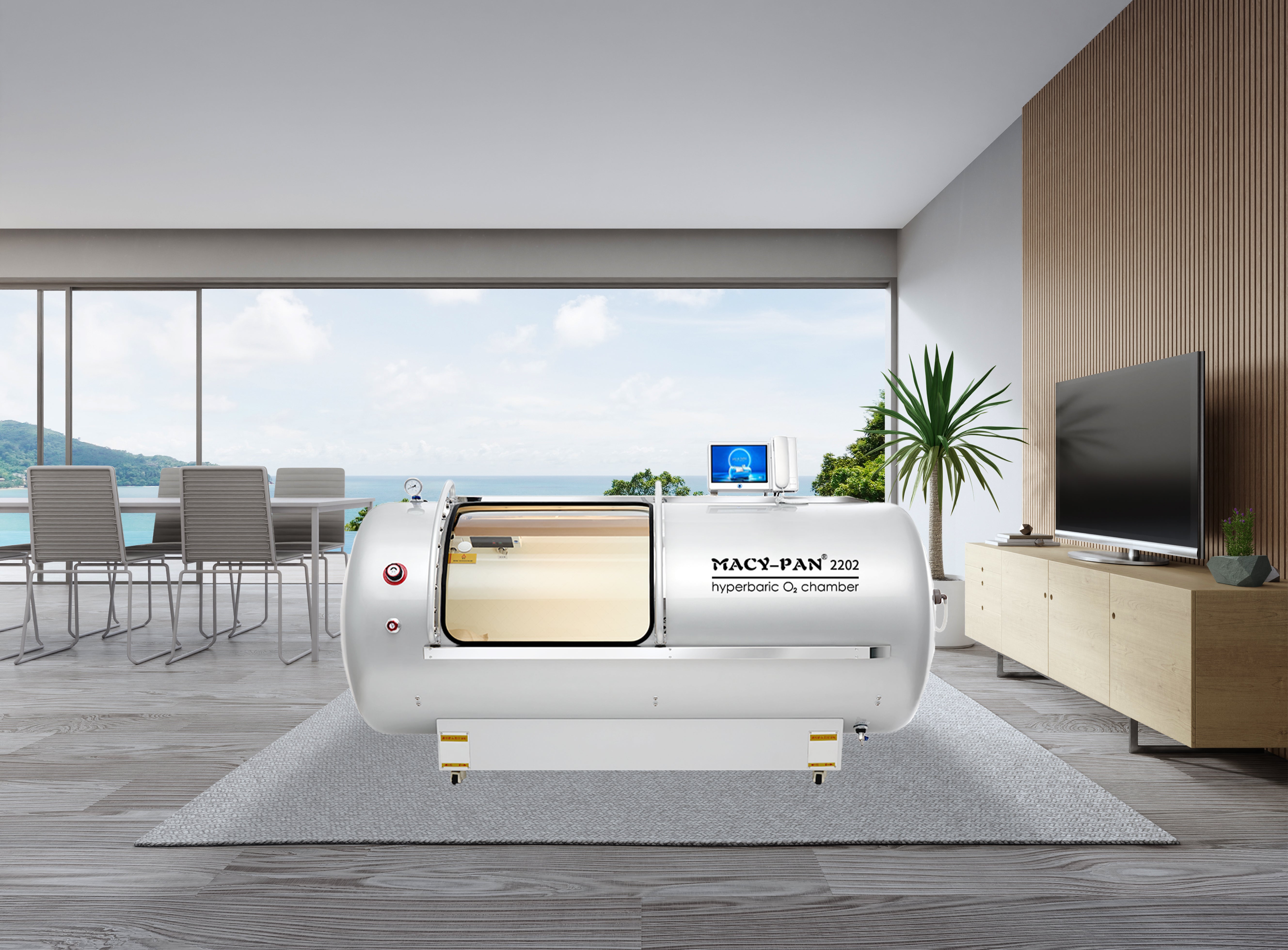 Macy-Pan HP2202 2.0 ATA Hard Shell Hyperbaric Oxygen Therapy Chamber
