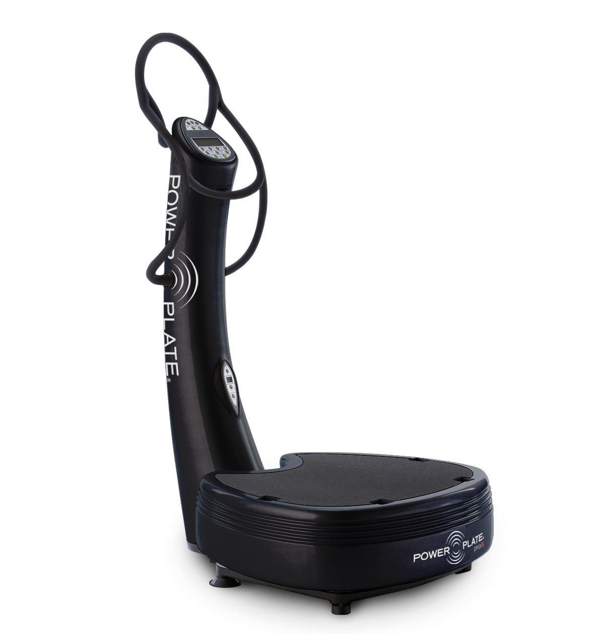 Power Plate pro5 in matte black, side view