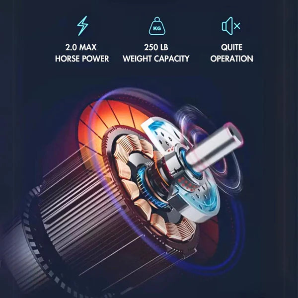 Muscle D Fitness Pro-Home Light Commercial Folding Treadmill with LED Display, Heart Rate Monitor & Safety Clip