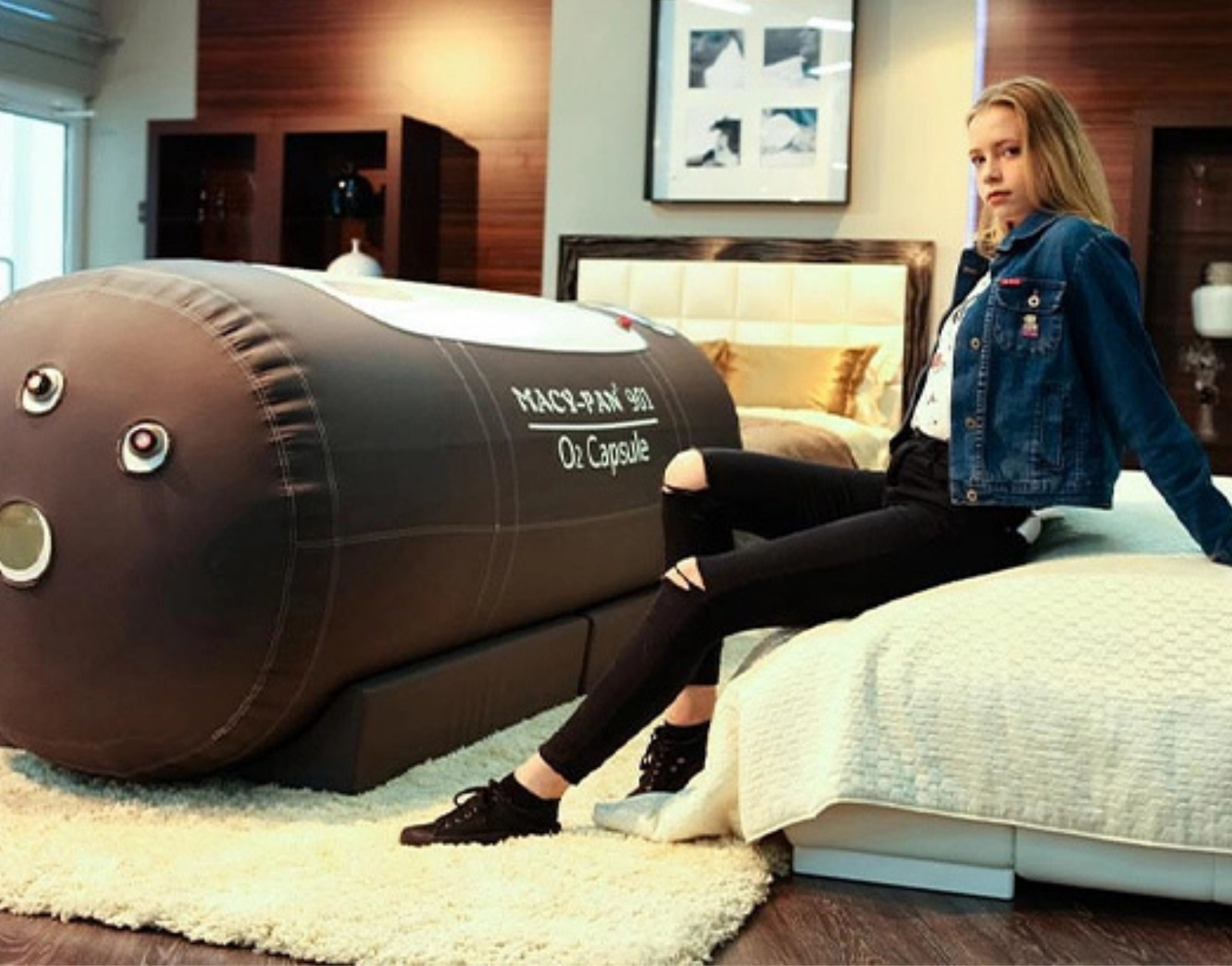 Macy-Pan ST901 1.3 to 1.5 ATA Soft Lying Hyperbaric Oxygen Therapy Chamber