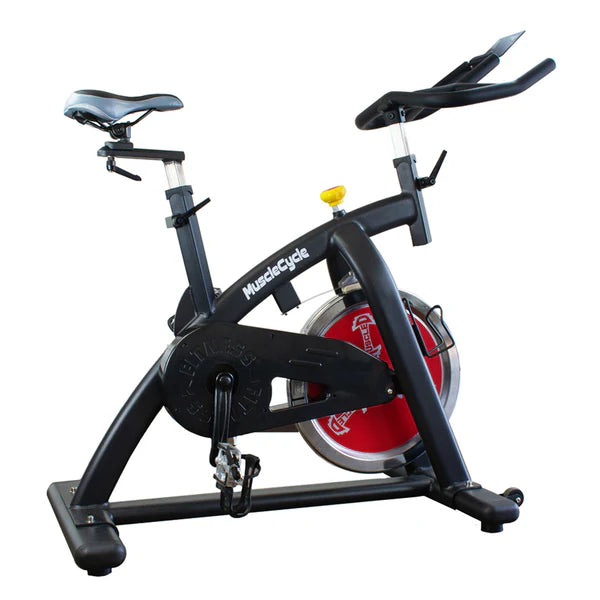 Muscle D Fitness Pro-Home Stationary Bike with Device Holder & Adjustable Resistance