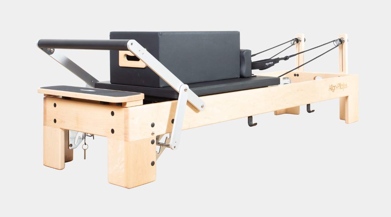 Align Pilates® M8-Pro Maple Wood Reformer Bundle (inc. Sitting Box)