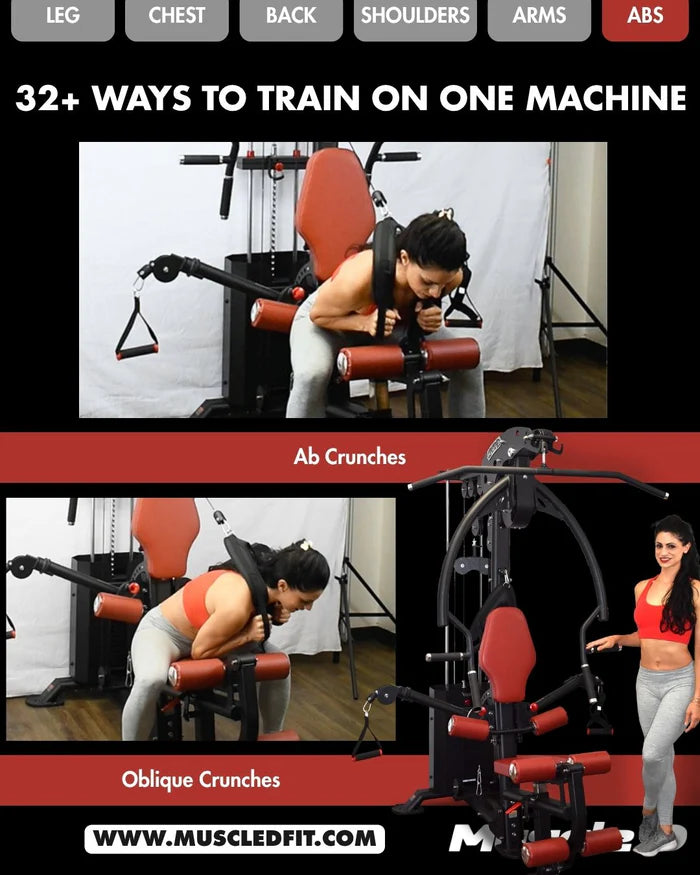 Muscle D Fitness - Compact Single-Stack Multi-Gym | Full Body, Space-Saving