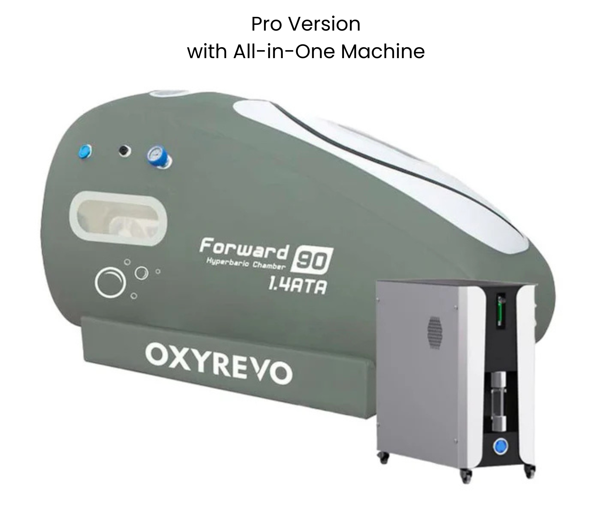 OxyRevo Forward90 1.4 to 1.5 ATA Portable Sitting Hyperbaric Chamber