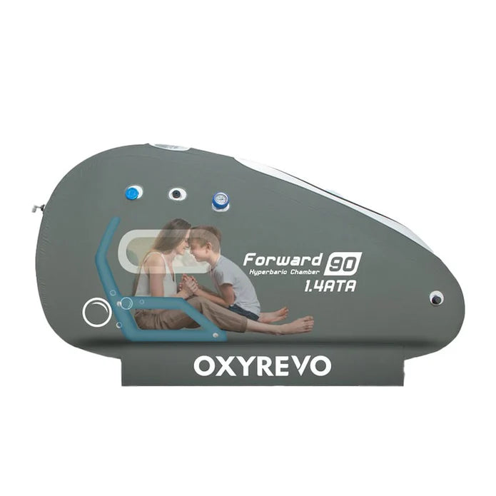 OxyRevo Forward 90 1.4 to 1.5 ATA Portable Sitting Hyperbaric Oxygen Therapy Chamber