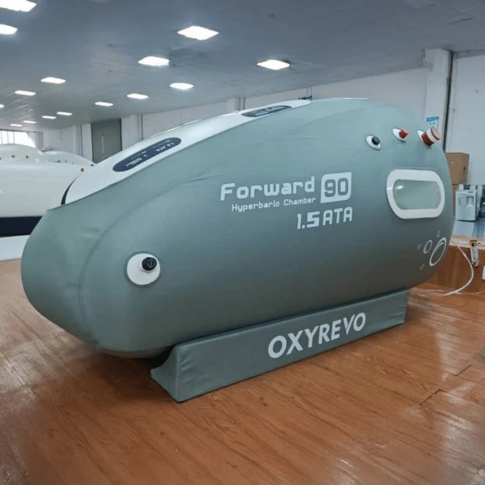 OxyRevo Forward 90 1.4 to 1.5 ATA Portable Sitting Hyperbaric Oxygen Therapy Chamber