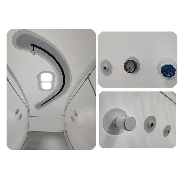 OxyRevo Forward 90 1.4 to 1.5 ATA Portable Sitting Hyperbaric Oxygen Therapy Chamber