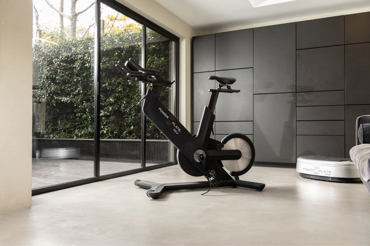 Seated ride on the Power Plate REV at home