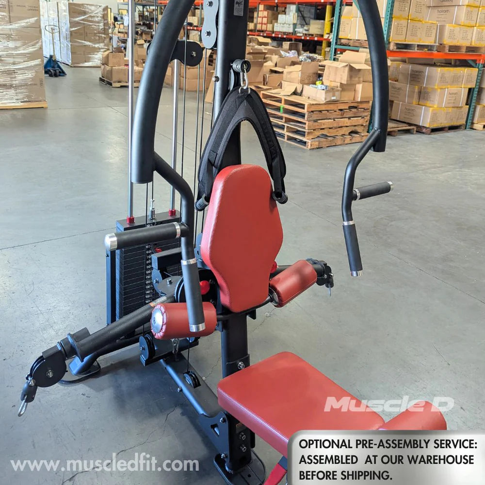 Muscle D Fitness - Compact Single-Stack Multi-Gym | Full Body, Space-Saving