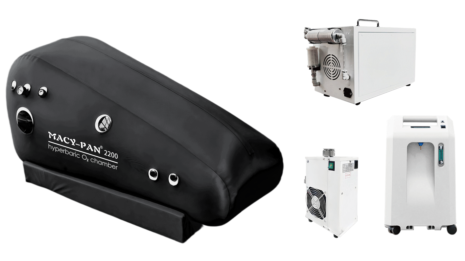 Macy-Pan ST2200 1.3 to 1.5 ATA Soft Sitting Hyperbaric Oxygen Therapy Chamber with Free Chair