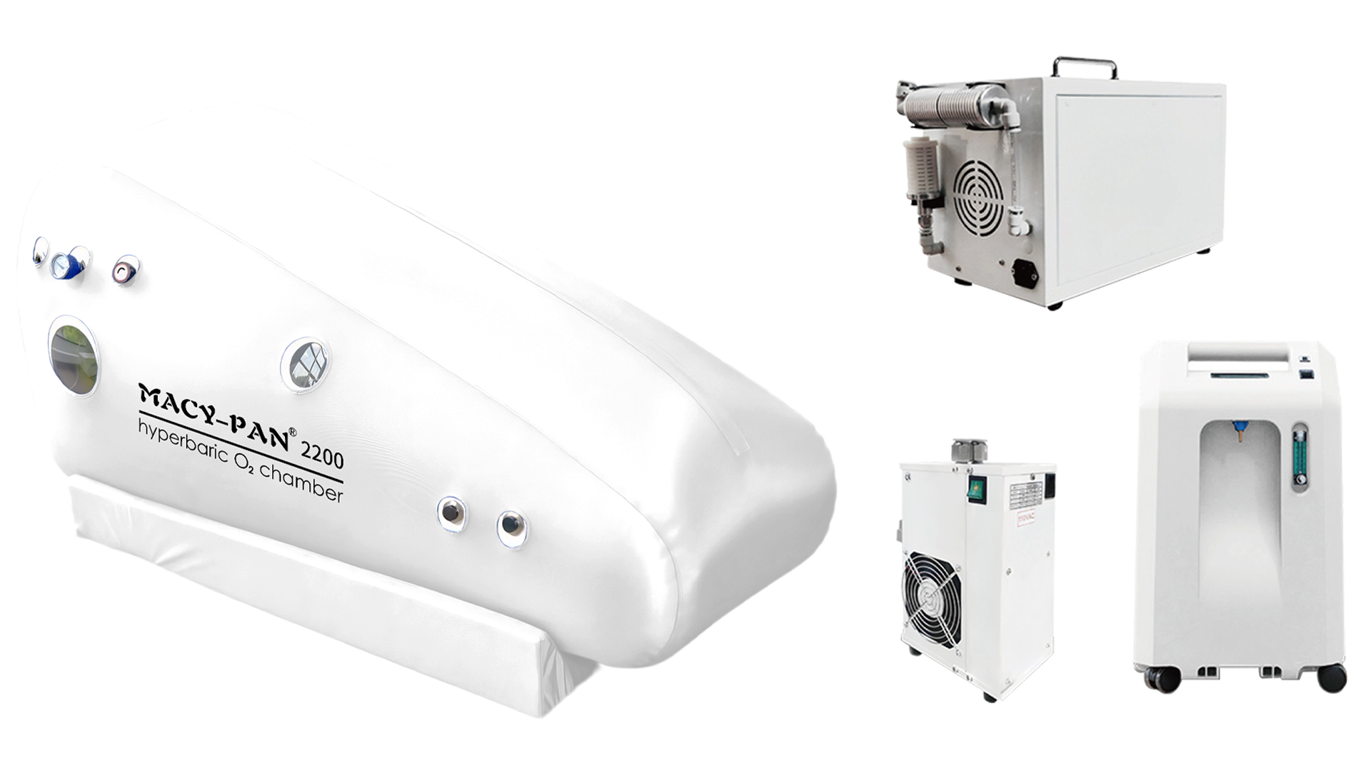 Macy-Pan ST2200 1.3 to 1.5 ATA Soft Sitting Hyperbaric Oxygen Therapy Chamber with Free Chair