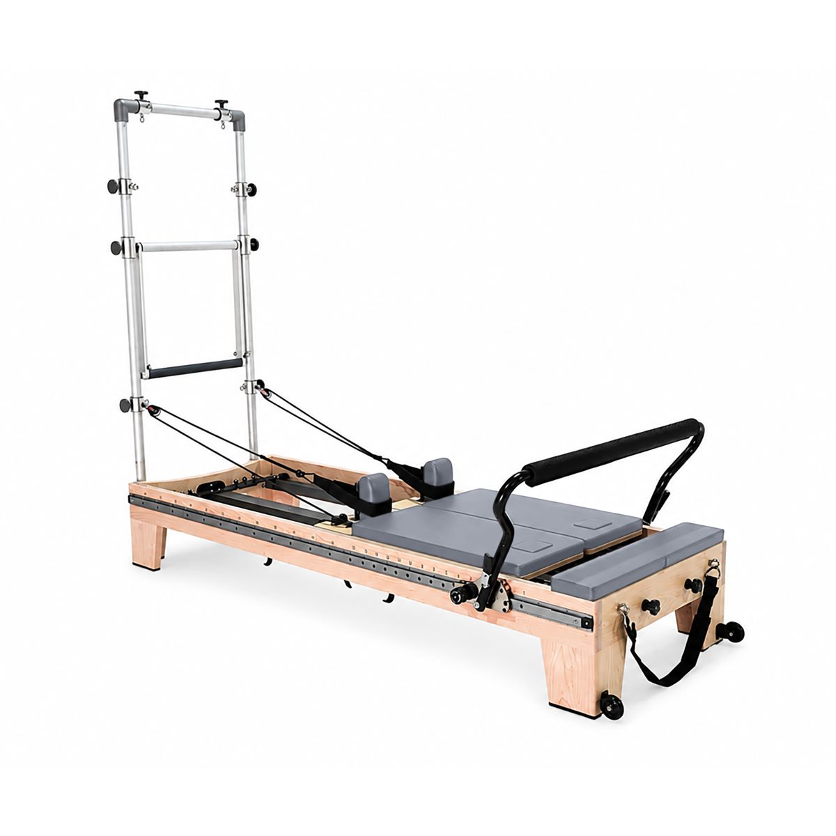 Elina Pilates Twin Reformer with tower, alternate view