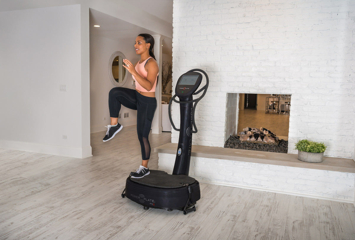 Power Plate my8 workout in a home setting