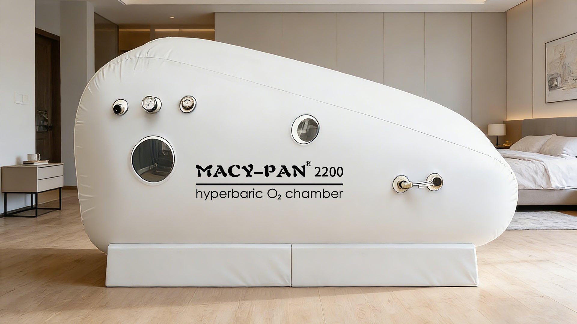 Macy-Pan ST2200 1.3 to 1.5 ATA Soft Sitting Hyperbaric Oxygen Therapy Chamber with Free Chair