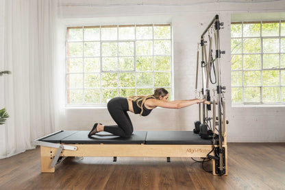 Align Pilates® M8-Pro Maple Wood Reformer Bundle (inc. Sitting Box)