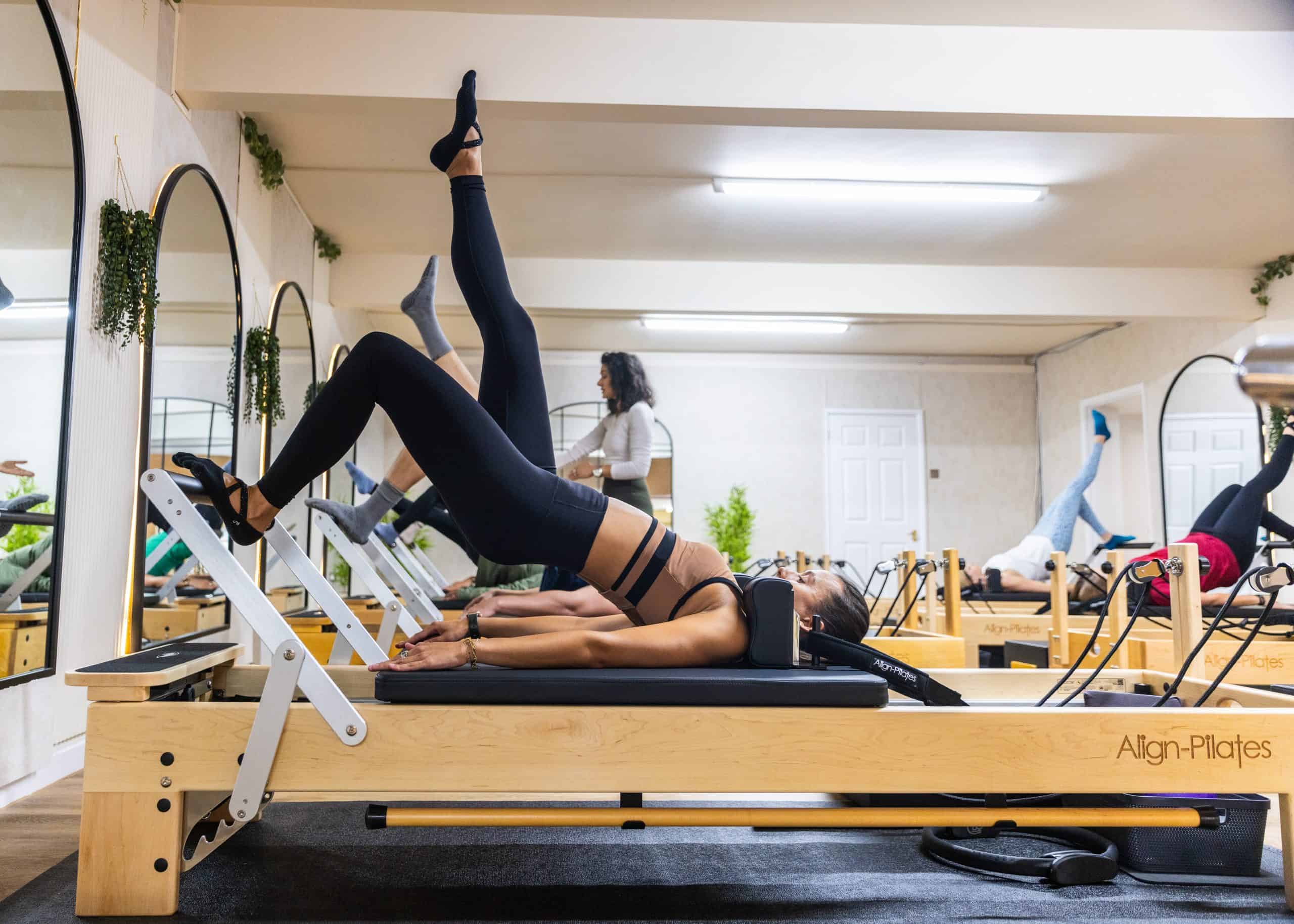 Align Pilates® M8-Pro Maple Wood Reformer Bundle (inc. Sitting Box)