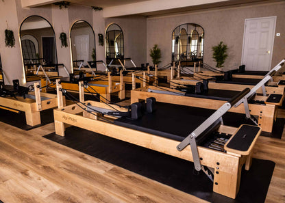 Align Pilates® M8-Pro Maple Wood Reformer Bundle (inc. Sitting Box)