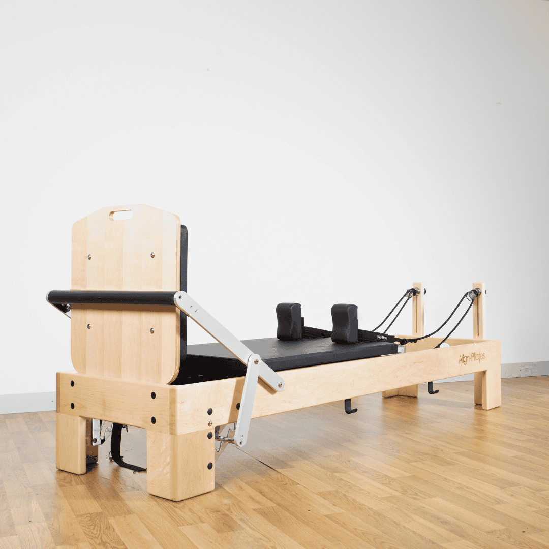 Align Pilates® M8-Pro Maple Wood Reformer Bundle (inc. Sitting Box)