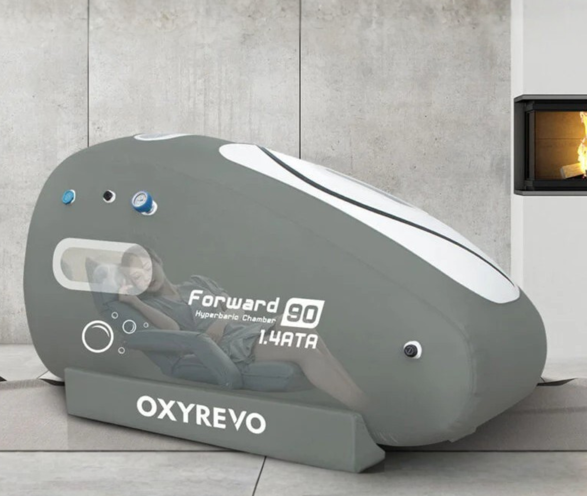 OxyRevo Forward90 1.4 to 1.5 ATA Portable Sitting Hyperbaric Chamber
