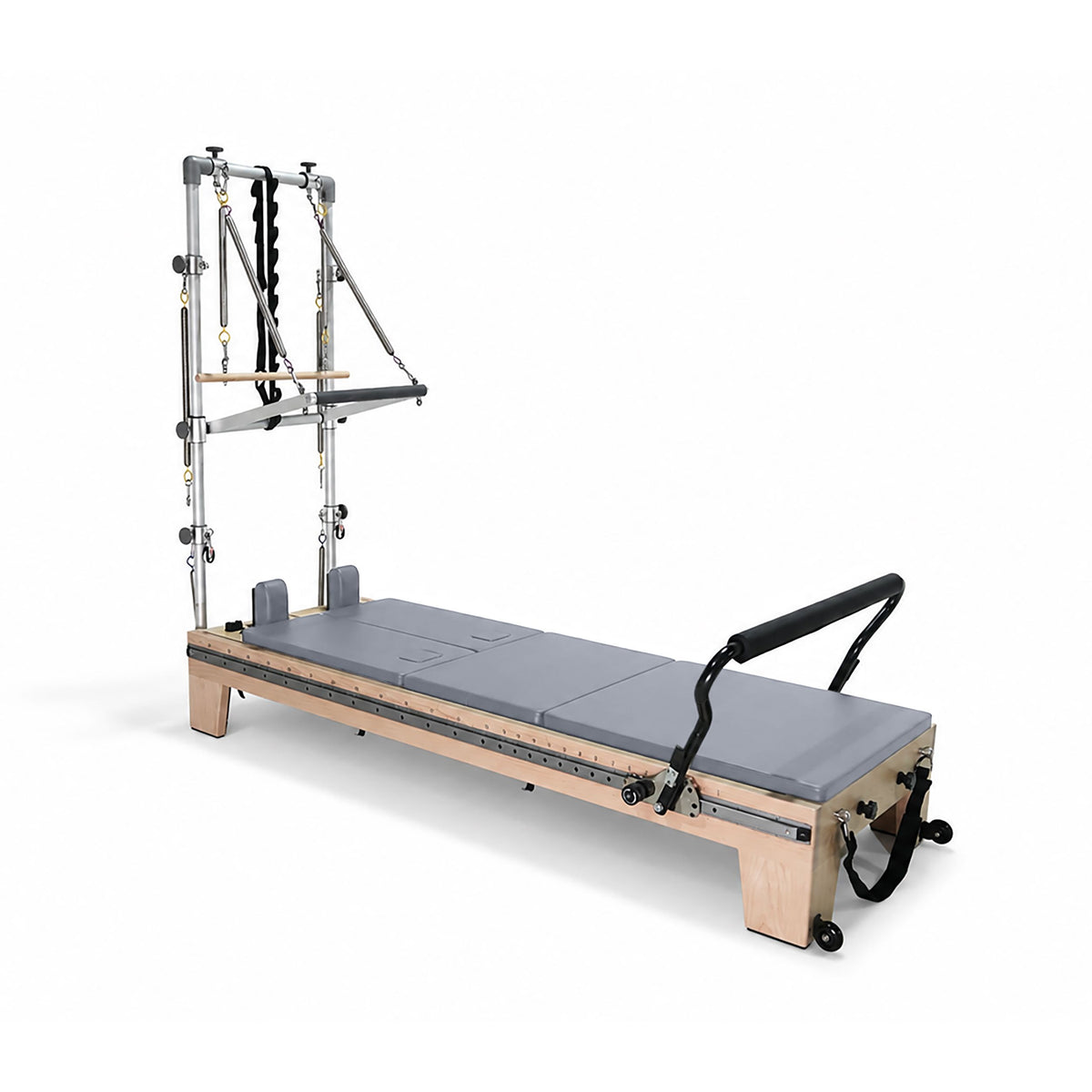 Elina Pilates Twin Reformer with tower, American maple frame and double carriage