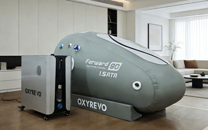 OxyRevo Forward 90 1.4 to 1.5 ATA Portable Sitting Hyperbaric Oxygen Therapy Chamber