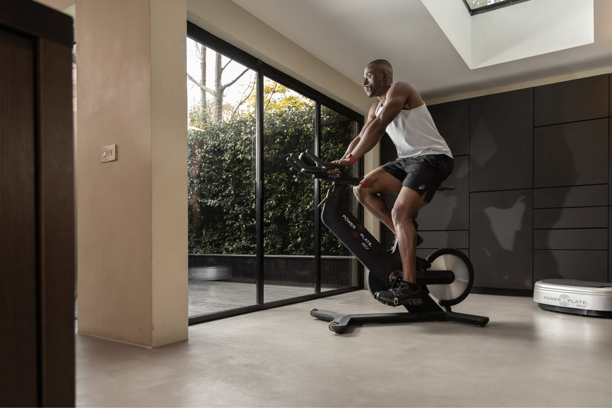 Standing climb on the Power Plate REV