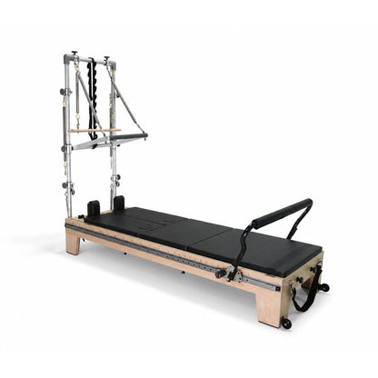 Elina Pilates Twin Reformer with tower in black