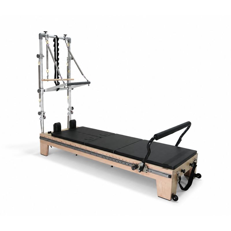 Elina Pilates Twin Reformer with tower in black