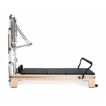 Elina Pilates Twin Reformer in black, alternate view