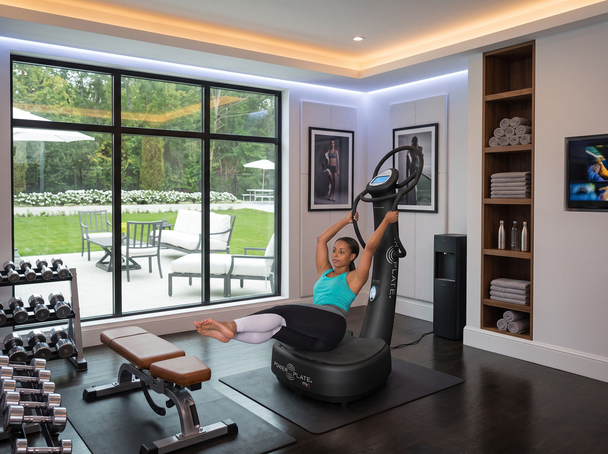 Power Plate my5 in a home gym