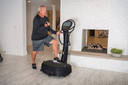 Man using the Power Plate my8 at home